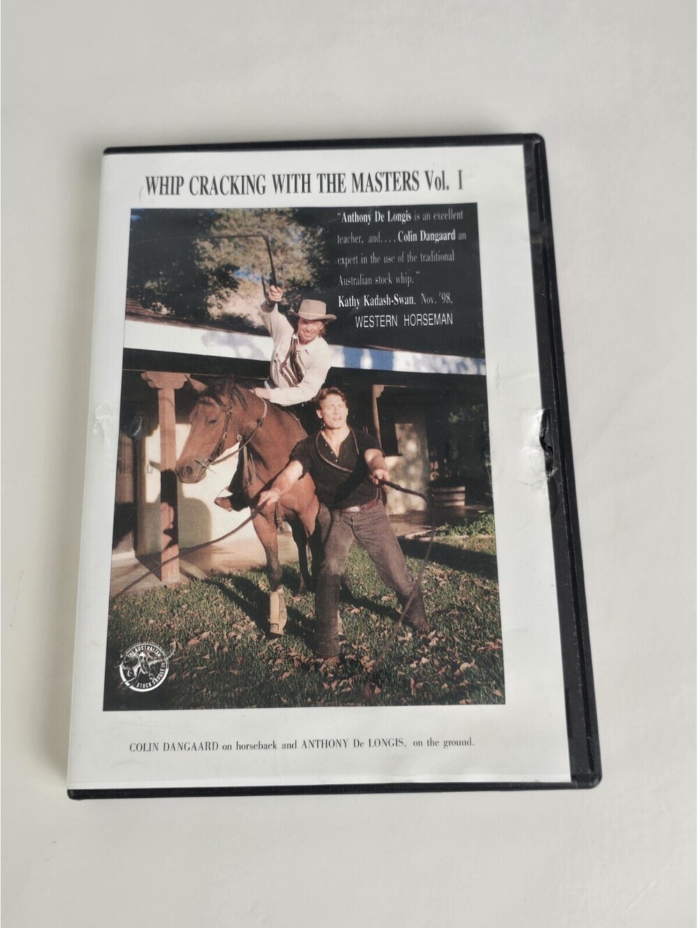 Whip Cracking With The Masters Vol 1 DVD Anthony De Longis/Colin Dangaard VGC